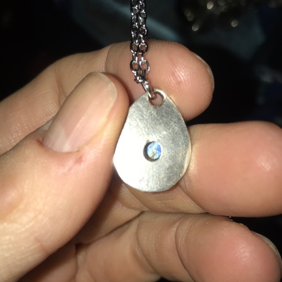 Rainbow moonstone 925 sterling silver pendant - Picture 12 of 12